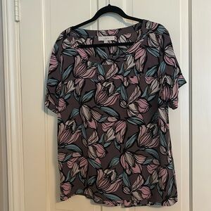 Loft short sleeve blouse; L